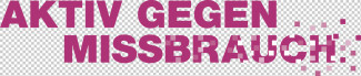 Schriftzug Aktiv gegen Missbrauch