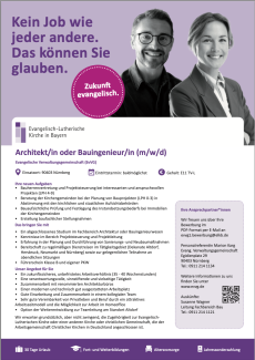 ArchitektIn oder BauingenieurIn gesucht
