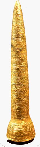 Goldkegel aus der Bronzezeit zwischen 1500 und 1000 vor Christus