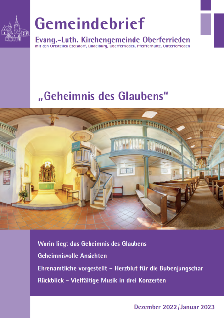 Gemeindebrief Dezember 2022 Januar 2023